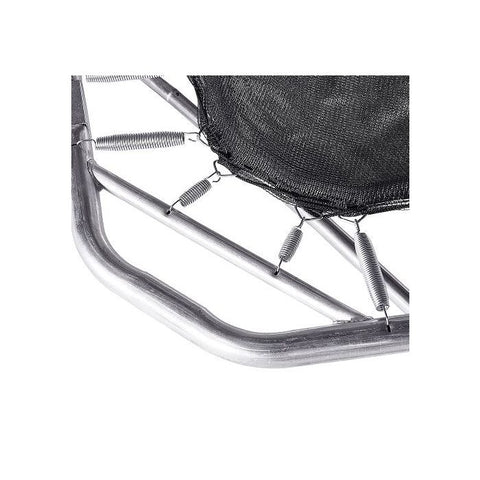 Image of Jumpking 10'x15' Rectangle Trampoline with 2 Powder Coated Basketball Hoops with Breakaway Rims, Enclosure Net, and Ladder