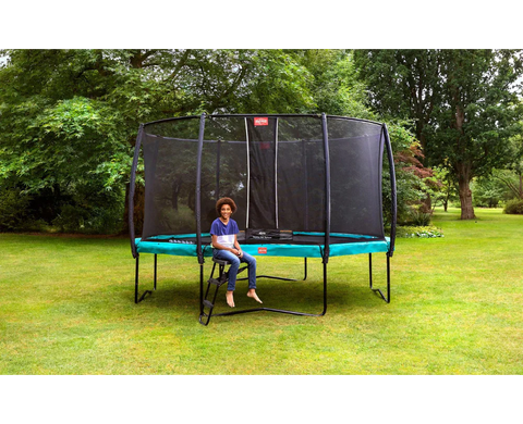 Image of BERG Champion Round Above Ground Trampoline and Safety Net Deluxe