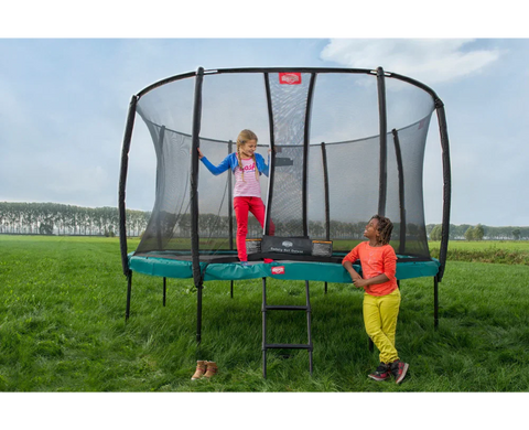 Image of BERG Champion Round Above Ground Trampoline and Safety Net Deluxe