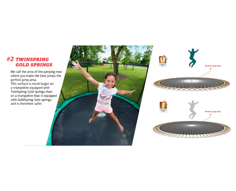 Image of BERG Champion Round Above Ground Trampoline and Safety Net Deluxe