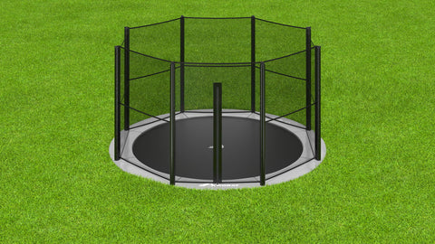 Image of 12ft Round Akrobat Primus Flat In-Ground Trampoline