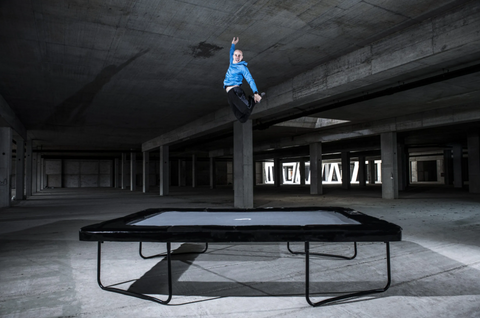 Image of 14ft x 10ft Akrobat Challenger Above Ground Trampoline