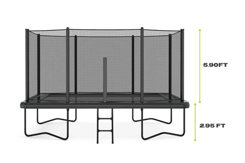Image of 11ft x 8ft Akrobat Challenger Above Ground Trampoline