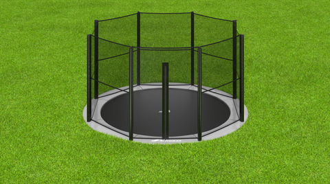 Image of 10ft Round Akrobat Primus Flat In-Ground Trampoline