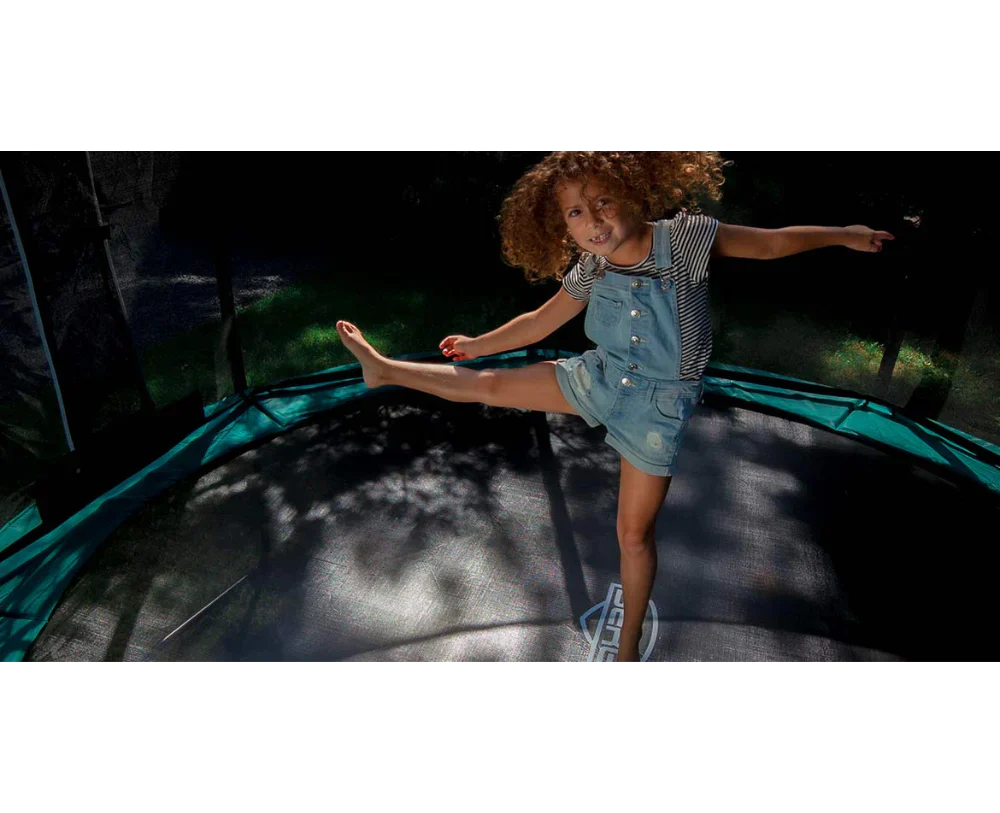BERG Champion Round Above Ground Trampoline and Safety Net Deluxe