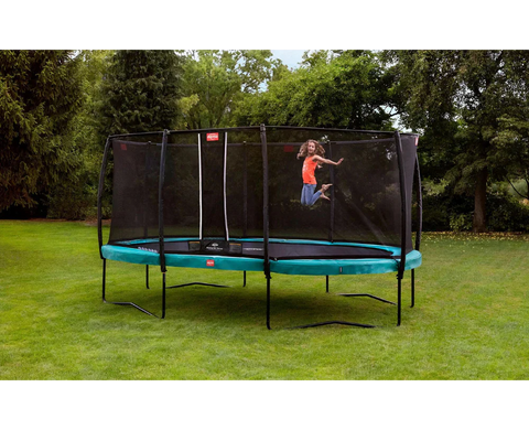 Image of BERG Champion 17' Oval Above Ground Trampoline and Safety Net Deluxe