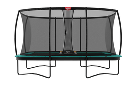 BERG Ultimate Champion Rectangle Above Ground Trampoline and Safety Net Deluxe XL