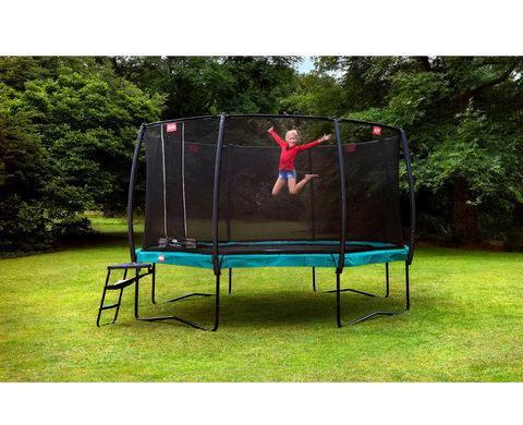 Image of BERG Champion Round Above Ground Trampoline and Safety Net Deluxe