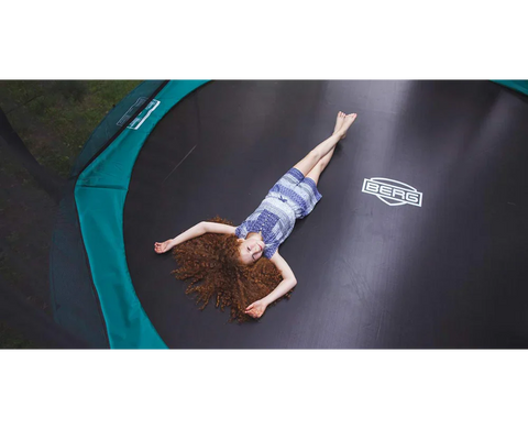 Image of BERG Champion Round Above Ground Trampoline and Safety Net Deluxe