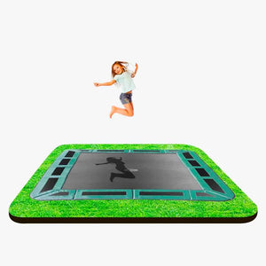 Rectangular 14ft x 10ft In-Ground Trampoline by Capital Play