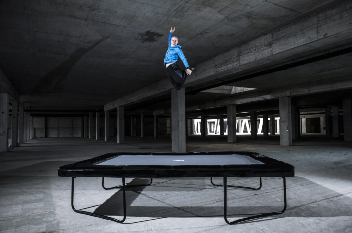 14ft x 10ft Akrobat Challenger Above Ground Trampoline