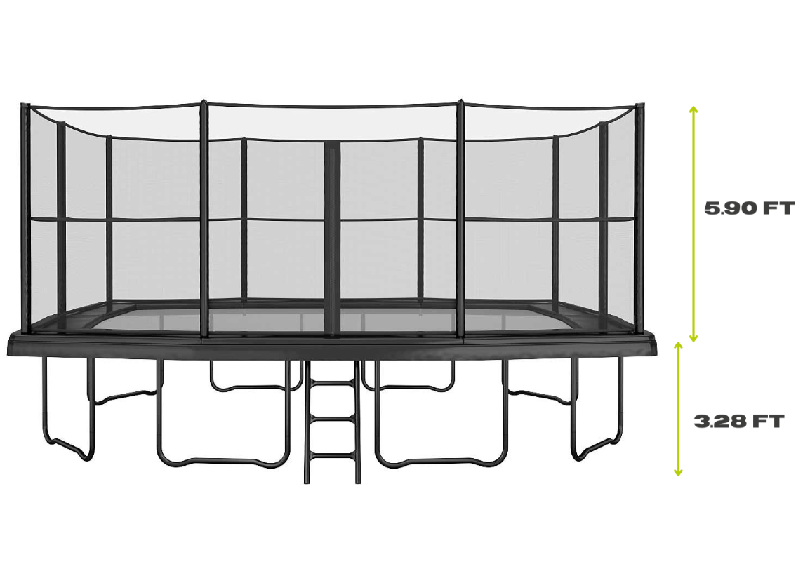 17ft x 10ft Akrobat Challenger Above Ground Trampoline