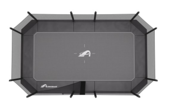 17ft x 10ft Akrobat PLUS Challenger Above Ground Trampoline