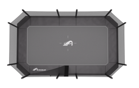 Image of 17ft x 10ft Akrobat PLUS Challenger Above Ground Trampoline