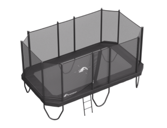 17ft x 10ft Akrobat PLUS Challenger Above Ground Trampoline