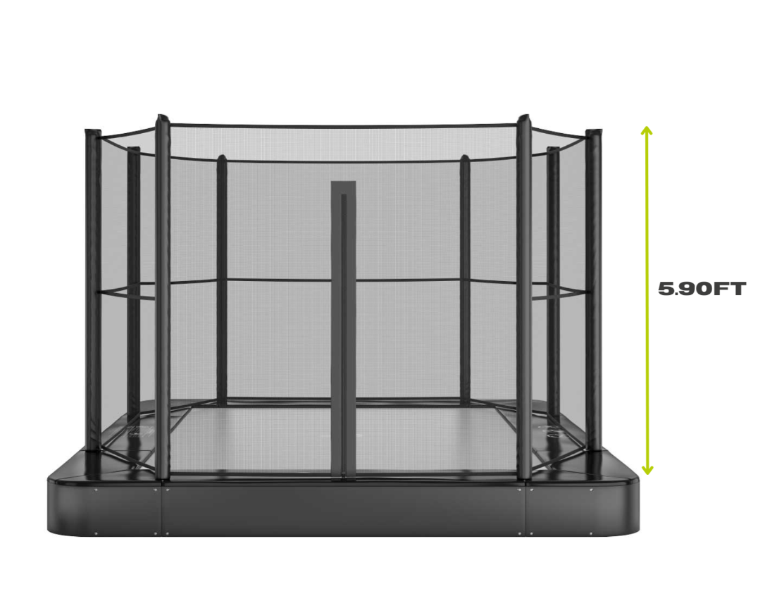 10ft x 6ft Akrobat Primus Flat In-Ground Trampoline