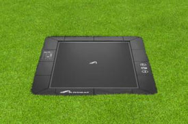 Akrobat 14ft x 10ft Primus Flat In-Ground Trampoline Special Edition – Black on Black
