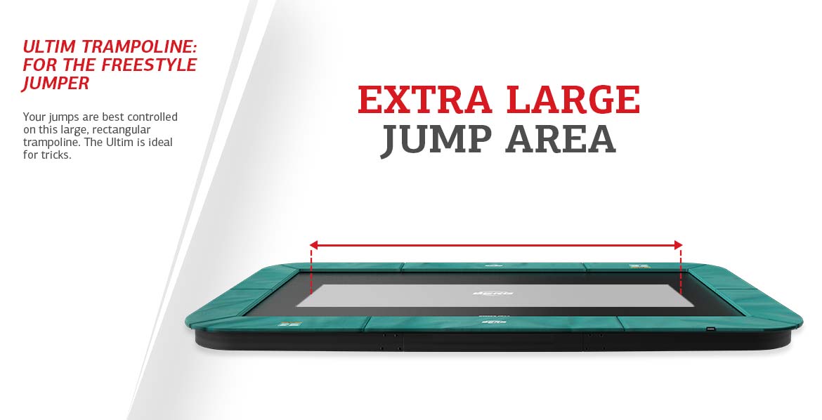 Berg Ultim Champion FlatGround 16ft In-Ground Trampoline